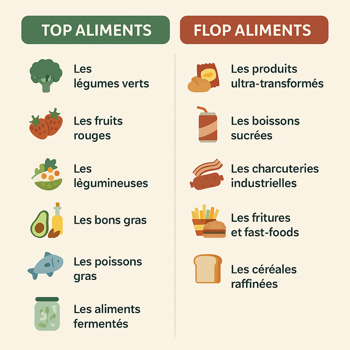 les pires et les meilleurs aliments pour votre santé